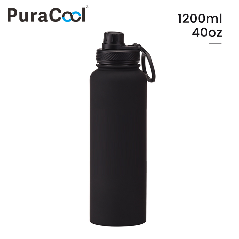 Name Sports Equipment - PuraCool 40oz 1200ml Thermoskanne Edelstahl Sportwasserflasche