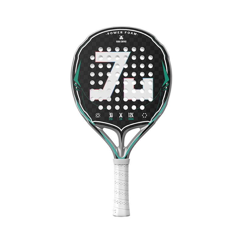 Padel Racket Carbon - Padelschläger aus Kohlefasermaterial 12K mit Kevlar-Mischung,