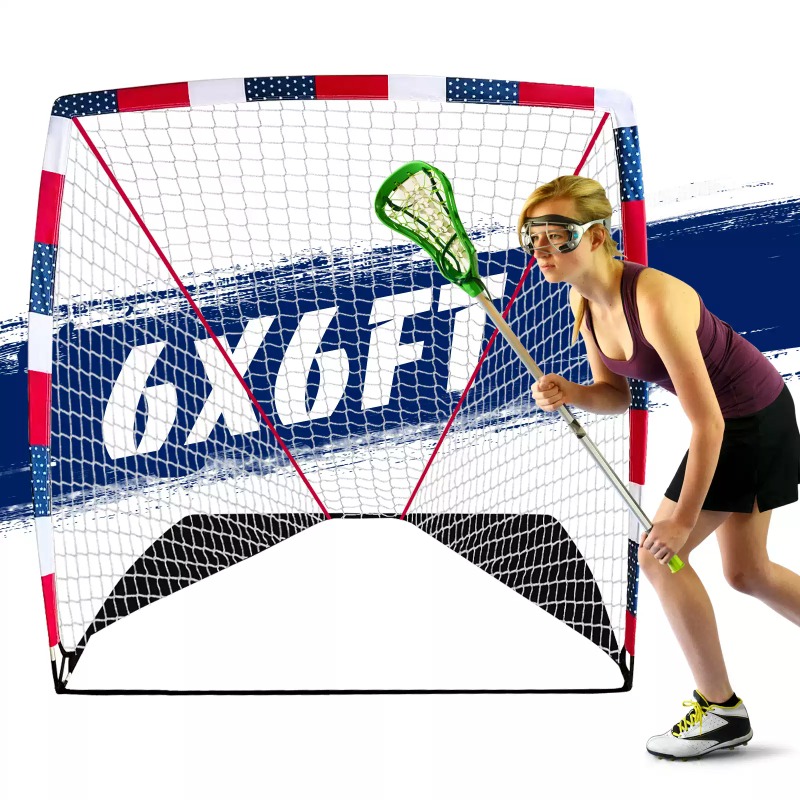 Sports Equipment Store - Everbright Store Hockeytor 6x6ft Tragbares Outdoor-Sporttrainingstor