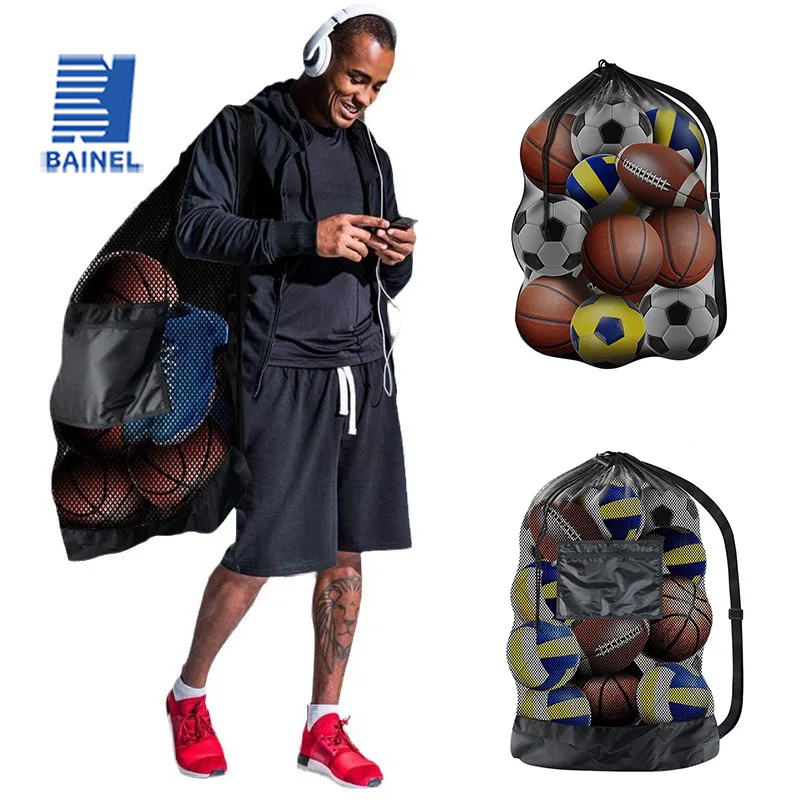 Sports Equipment Store - Große Netztasche zur Aufbewahrung von Basketball,