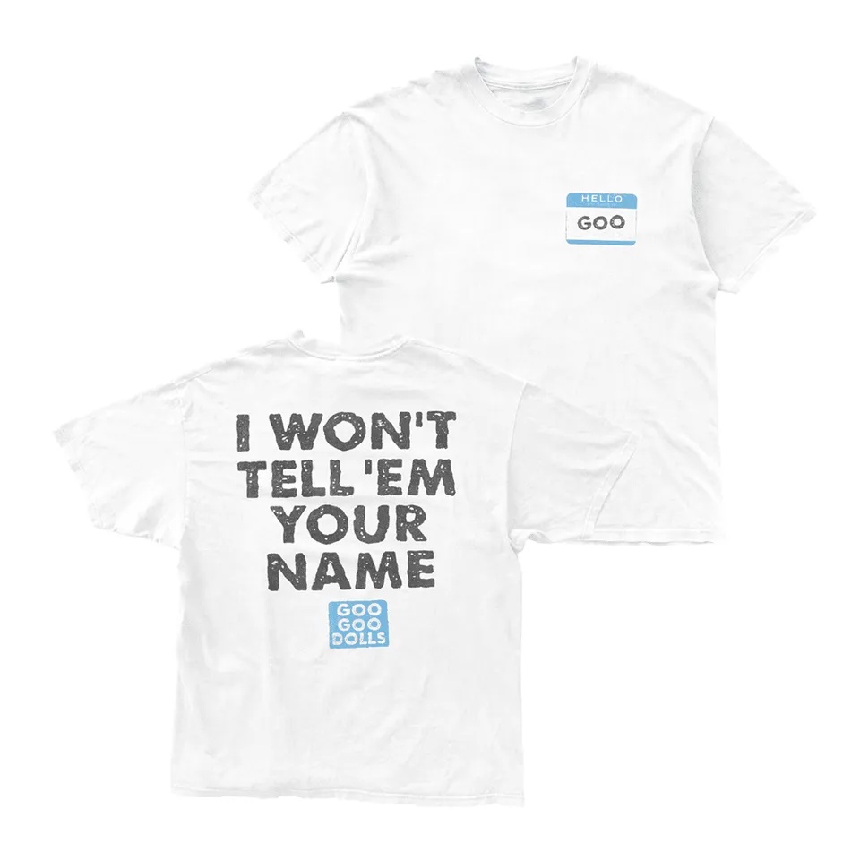 Name Sports Equipment - Weißes T-Shirt mit schlichtem Aufdruck „Goo